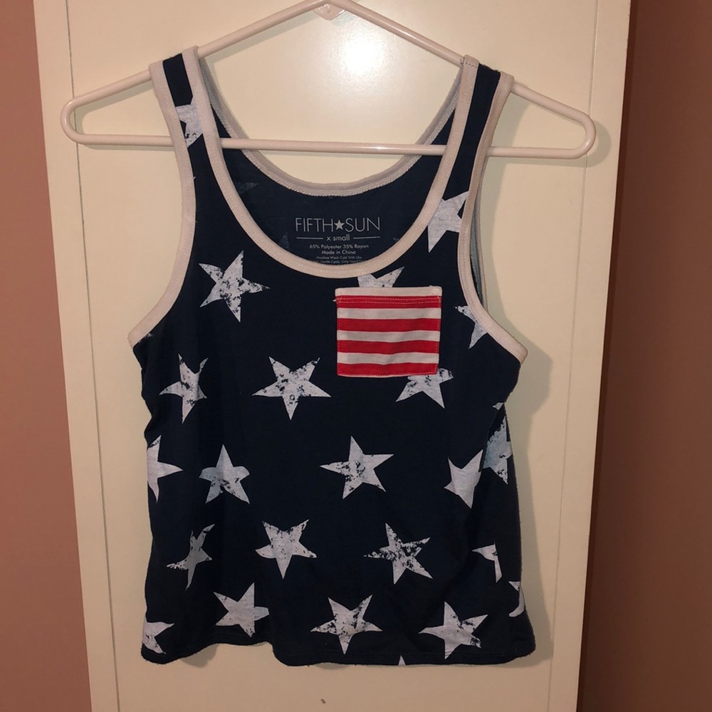 Red White and Blue Tank Top
